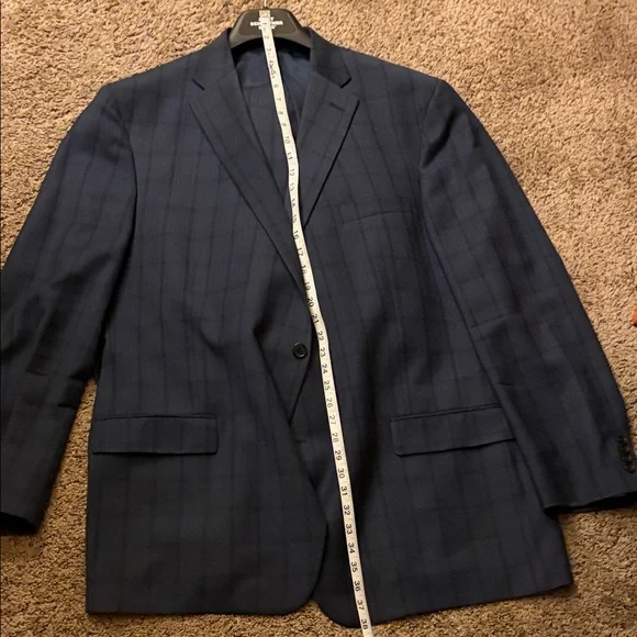 Hart Schaffner Marx Navy Blue Suit